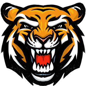 Tiger Face Png Image - Tiger Mascot Logo Png PNG image with transparent background