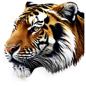 Tiger Face With Floral Patterns Png Dug10 PNG Image