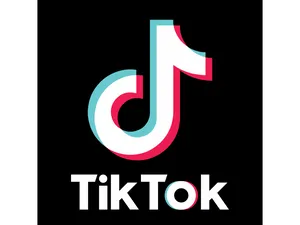 Tik Tok Logo Black Background PNG Image