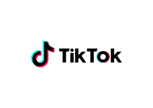 Tik Tok Logo Neon Glow PNG Image