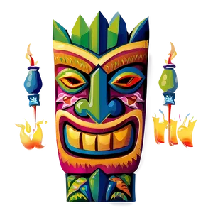 Tiki Party Invitation Png Mgj15 PNG Image