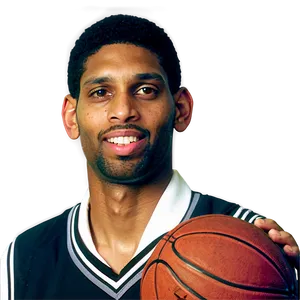 Tim Duncan College Days Png Mbg PNG Image