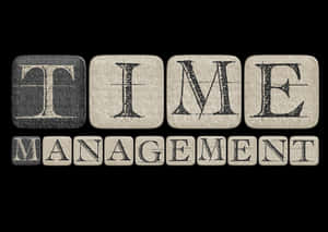 Time Management Vintage Blocks PNG image with transparent background
