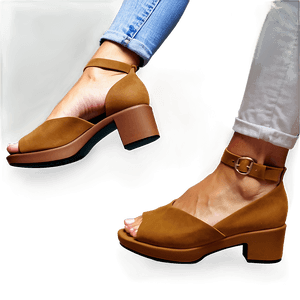 Timeless Tan Heels PNG ohf PNG with transparent background
