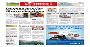 Timesof Oman Newspaper Front Page PNG Image