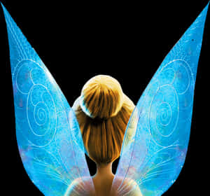 Tinkerbell Back Viewwith Wings PNG image with transparent background
