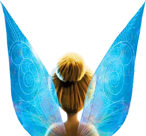 Tinkerbell Back Viewwith Wings PNG Image