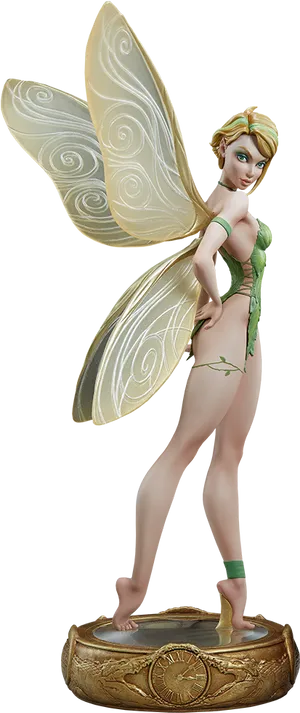 Tinkerbell Figurine Pose PNG Image