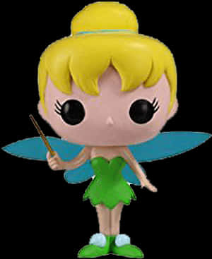 Tinkerbell Funko Pop Figure PNG with transparent background