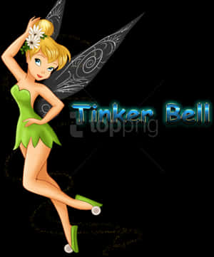 Tinkerbell Posingwith Name PNG image with transparent background
