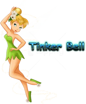 Tinkerbell Posingwith Name PNG Image