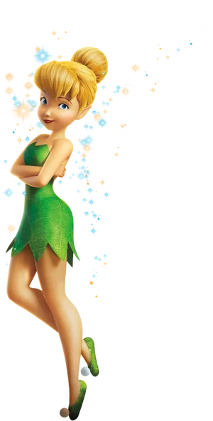 Tinkerbell Sparkling Fairy Illustration PNG Image