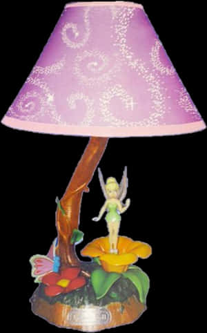 Tinkerbell Theme Table Lamp PNG with transparent background