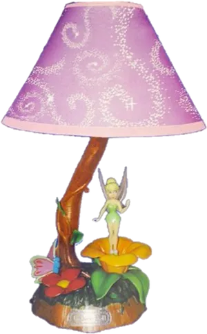 Tinkerbell Theme Table Lamp PNG Image