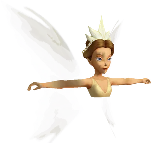 Tinkerbell3 D Character Pose PNG Image