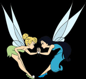 Tinkerbelland Friend Fantasy Art PNG image with transparent background