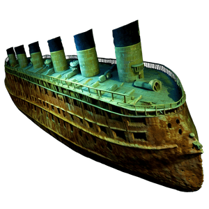 Titanic Underwater Wreck PNG 05212024 PNG image with transparent background