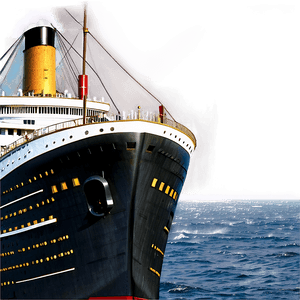 Titanic Vintage Poster PNG 05212024 PNG image with transparent background