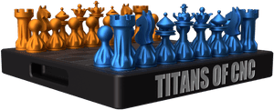 Titan Chess Set Image - Titans Of Cnc Chess Set, HD Png Download PNG with transparent background