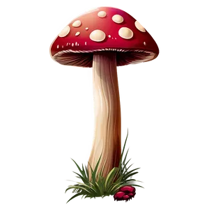 Toadstool Mushroom Cartoon Png Frh57 PNG Image