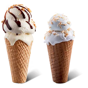 Toasted Coconut Ice Cream Sundae Png 06282024 PNG Image