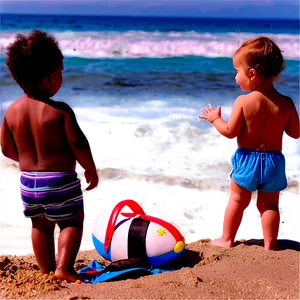 Toddler At Beach Png Cym PNG Image