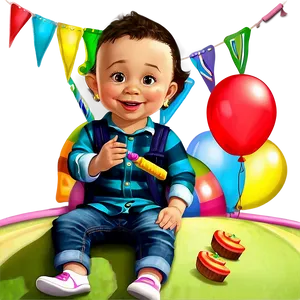 Toddler Birthday Party Png Dub PNG Image