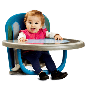 Toddler in High Chair PNG uay PNG with transparent background