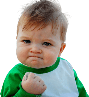 Toddler Skeptical Expression PNG image with transparent background