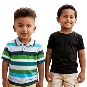 Toddler with Siblings PNG vad PNG with transparent background