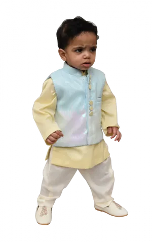 Toddlerin Traditional Kurta Pajama PNG Image