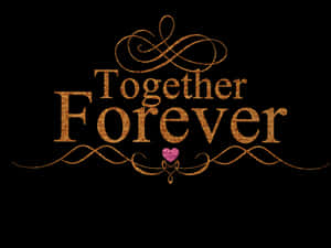 Together Forever Valentines Day Graphic PNG image with transparent background