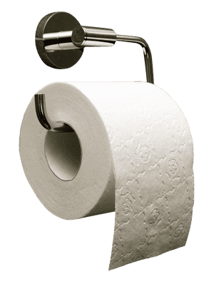 Toilet Paper Rollon Holder PNG image with transparent background