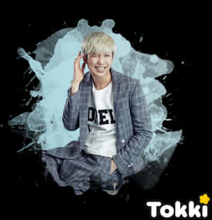 Tokki B T S Member Artistic Background PNG image with transparent background