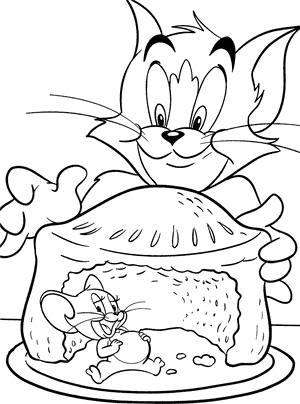 Tom And Jerry Are Looking To Catch Jerry Coloring Pages - Coloriage Tom And Jerry, HD Png Download PNG image with transparent background