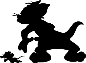 Tom And Jerry Black And White Clipart, HD Png Download PNG image with transparent background