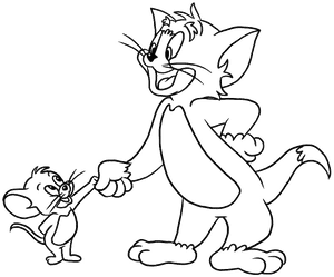 Tom And Jerry Coloring Pages Free - Colouring Images Of Tom And Jerry, HD Png Download PNG image with transparent background