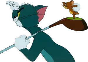 Tom Chasing Jerry Golf Club PNG Image