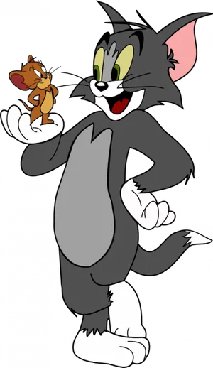 Tomand Jerry Classic Pose PNG Image