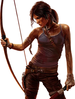 Tomb Raider Archer Stance PNG Image