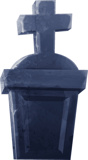 Tombstone Grave Monument PNG image with transparent background