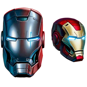 Tony Stark's Iron Man Helmet Drawing Png Oib85 PNG Image