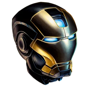 Tony Stark's Iron Man Helmet Drawing Png Ybq PNG Image