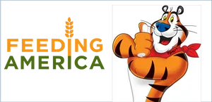 Tony The Tiger Feeding America Campaign PNG Image