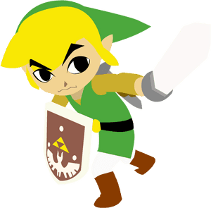 Toon Link Png - Wind Waker Legend Of Zelda Toon Link, Transparent Png PNG image with transparent background