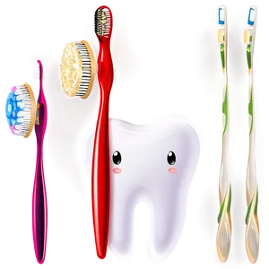 Tooth With Toothbrush Clipart Png Uxy PNG Image