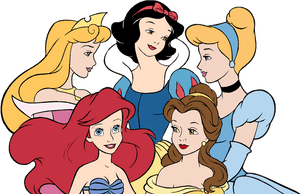 Top 89 Princesses Clip Art - Princess Aurora Ariel Snow White Cinderella Belle Jasmine, HD Png Download PNG with transparent background