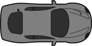 Top Down Racing Car Vector PNG Image