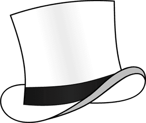 Top Hat White - White Top Hat Clipart, HD Png Download PNG image with transparent background
