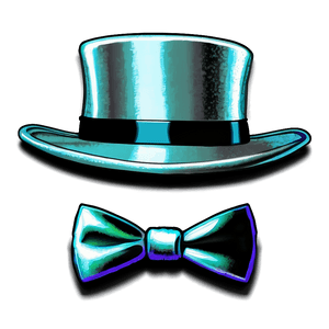 Top Hat with Bow Tie PNG 31 PNG